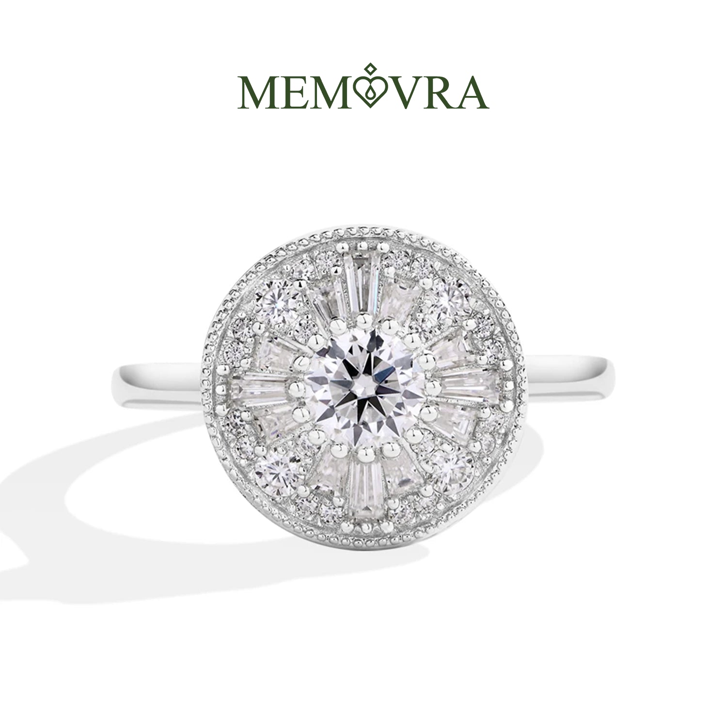 Luminous Grace Moissanite Wedding Ring